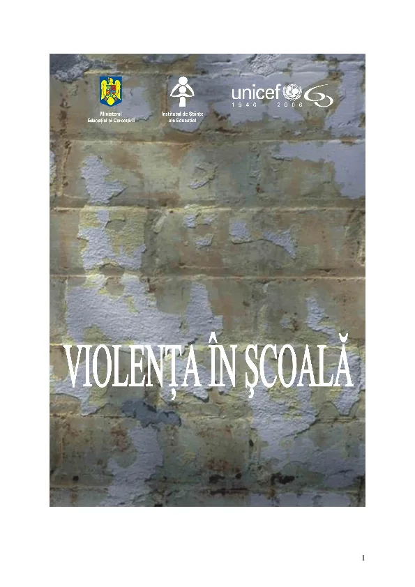 STUDIU: Violența în școli