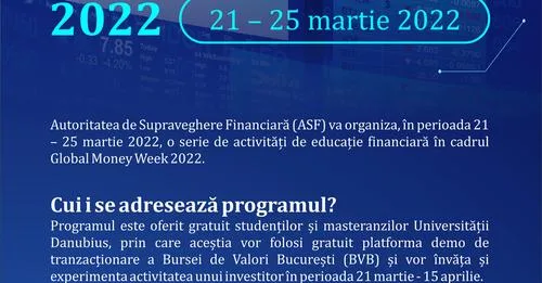 Educație financiară la Universitatea ”Danubius”