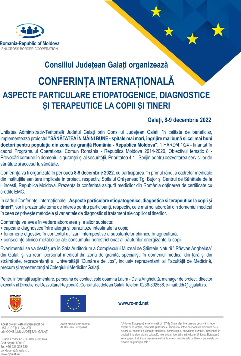 O Conferinţă Internaţională la Galaţi