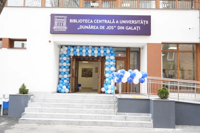 O bibliotecă nouă, de 1,5 milioane de euro, inaugurată la Universitatea „Dunărea de Jos” din Galați