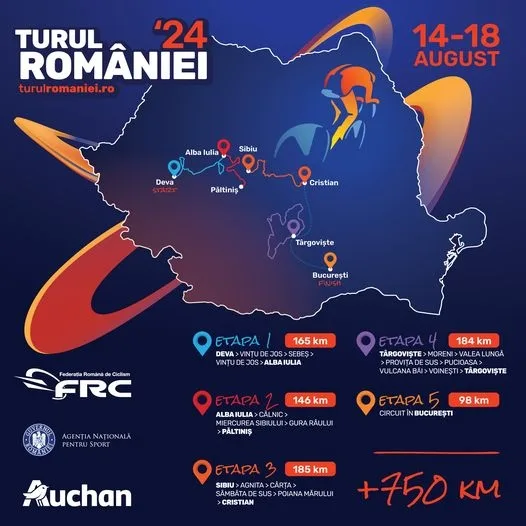 Turul României la ciclism, ediția 56, a luat startul din județul Hunedoara!