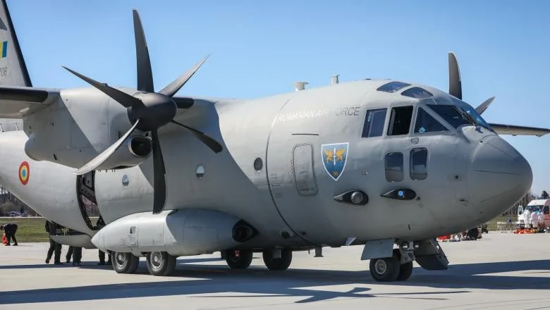 Misiune internațională. Un avion al armatei române transportă patru răniți din Macedonia de Nord în Lituania