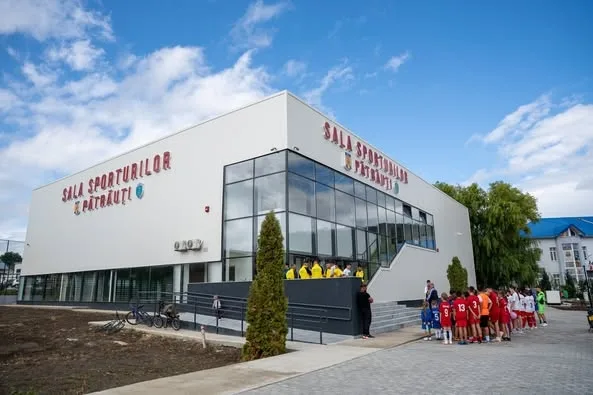 Inaugurarea Sălii Sporturilor din Pătrăuți